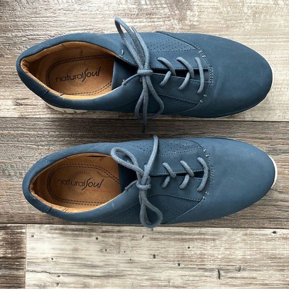 Natural Soul Oxford Smokey Navy size 8M - Picture 2 of 8